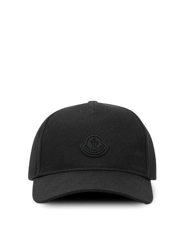 MONCLER: hats & caps - Baseball Cap Black