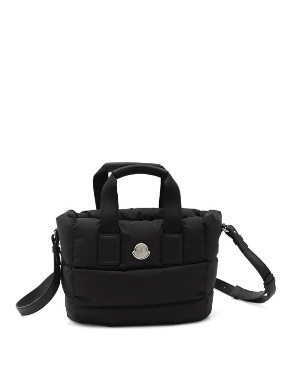 MONCLER: トートバッグ - トートバッグ - 黒