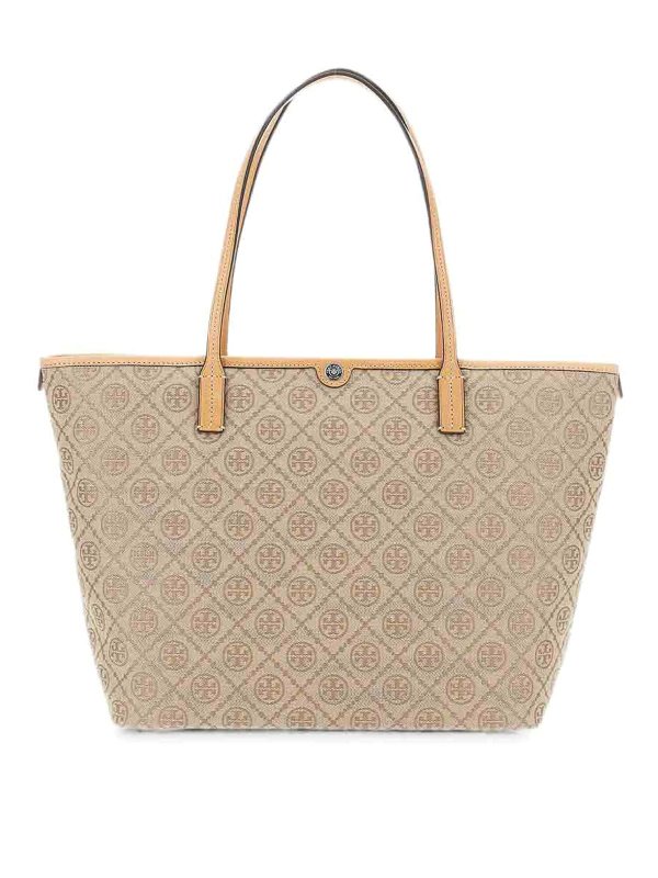 TORY BURCH: Handtaschen - Shopper - Beige