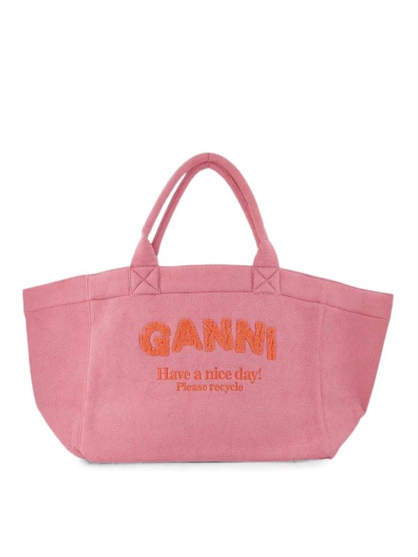 GANNI: Handtaschen - Shopper - Rosa