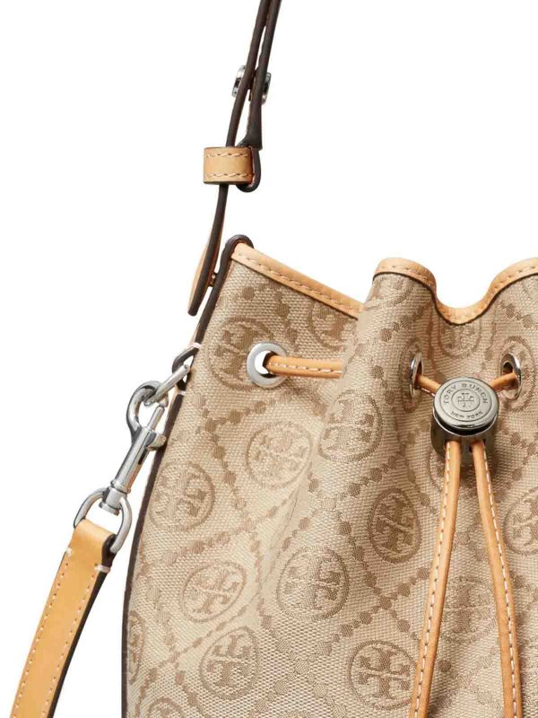バケットバッグ - ベージュ shop online: TORY BURCH