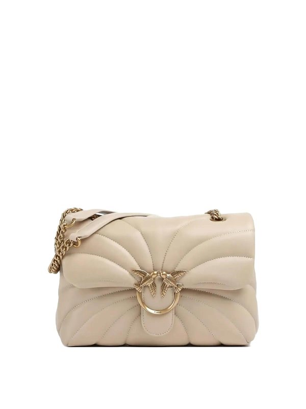 Pinko: Schultertaschen - Schultertasche - Beige