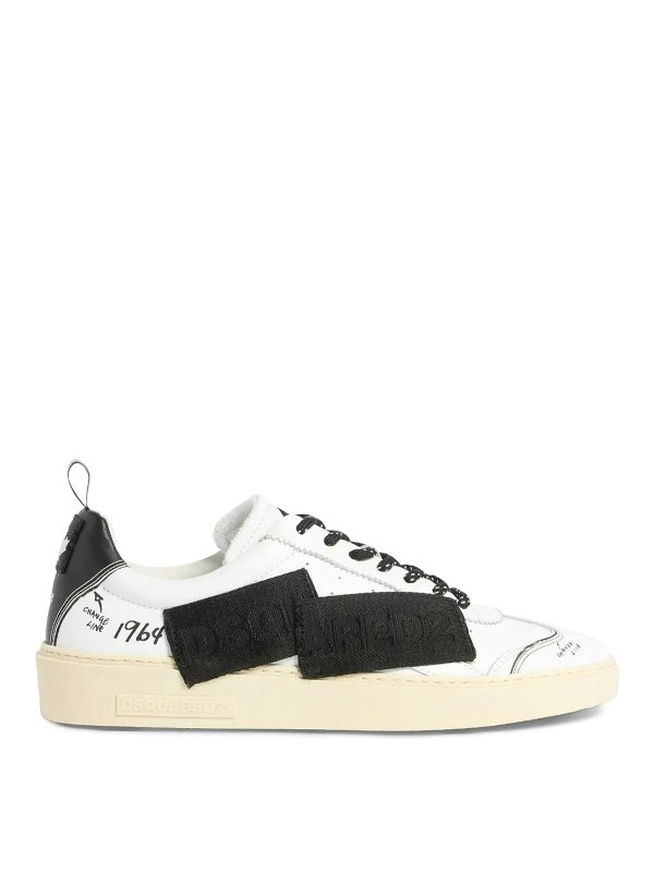 DSQUARED2: sneakers - Sneakers Bianco/Nero