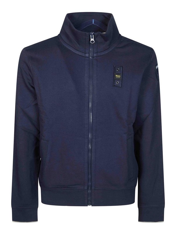 BLAUER: Sweatshirts & Sweaters - Felpa Full Zip