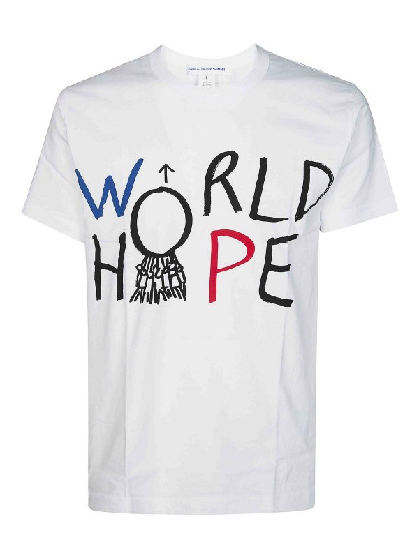 COMME DES GARCONS: t-shirts - Basic Print T-Shirt