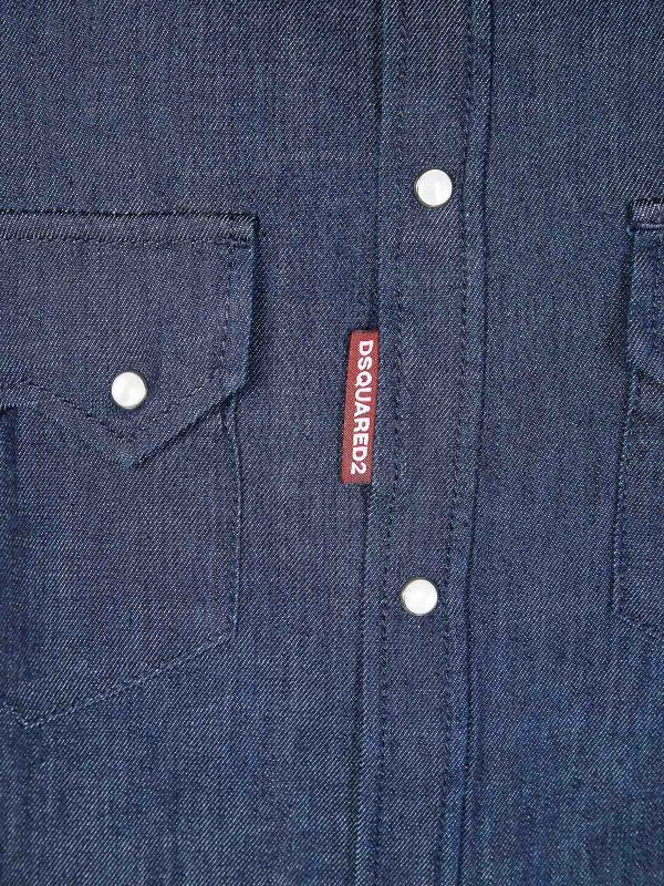The Best Shops DSQUARED2: Chemises - Chemise - Bleu
