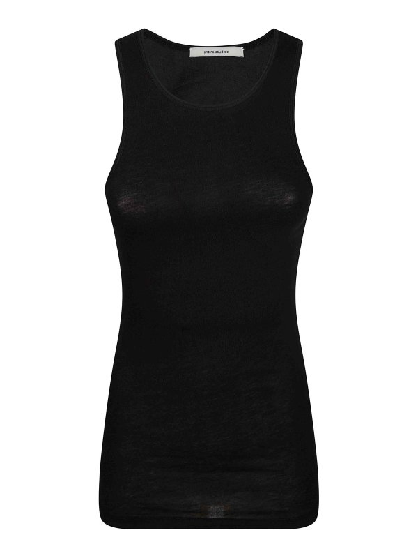 ENTIRE STUDIOS: Tops y camisetas sin mangas - Top - Negro