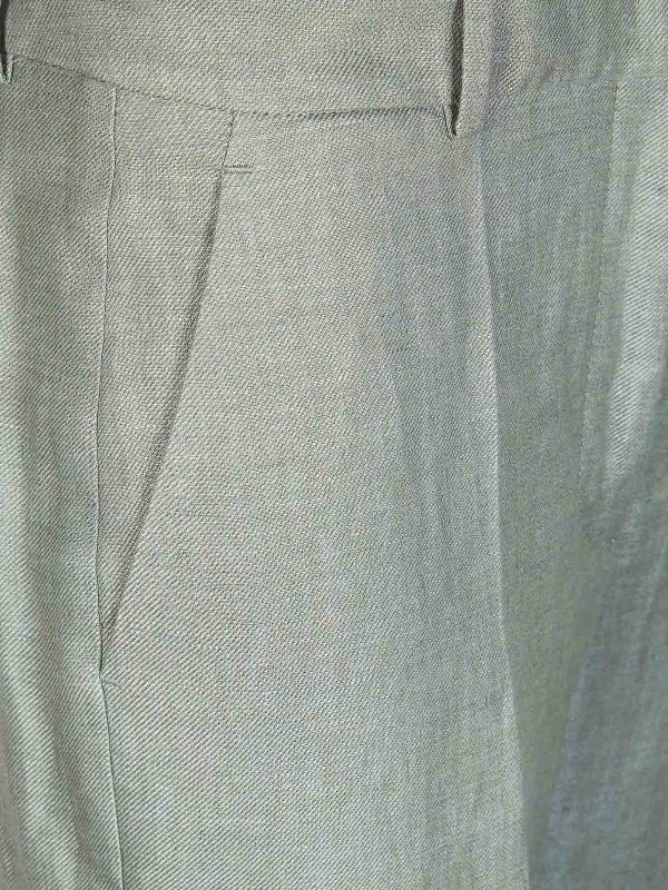 The Best Shops INCOTEX: pantaloni casual - Arlys Lino Dritto Risvolto