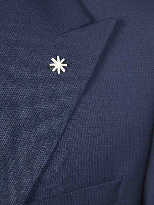 The Best Shops MANUEL RITZ : formal suits - Micro-patterned wool dress