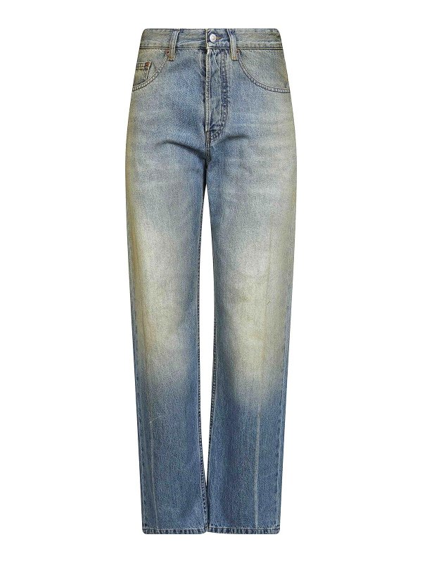 MM6 MAISON MARGIELA: カジュアルトラウザー - カジュアルパンツ - デニム