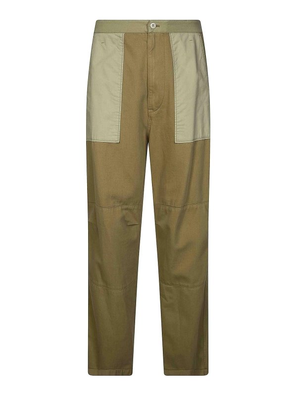 MM6 MAISON MARGIELA: カジュアルトラウザー - カジュアルパンツ - ベージュ