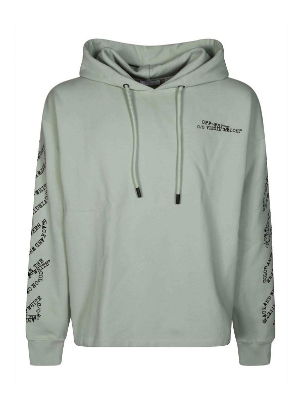 OFF-WHITE: Sudaderas y suéteres - Sudadera - Verde