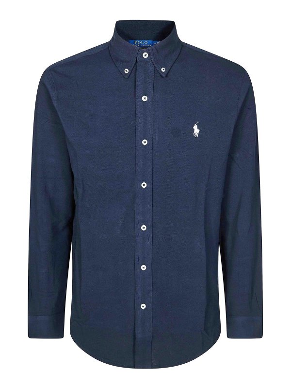 POLO RALPH LAUREN: シャツ - シャツ - ブルー