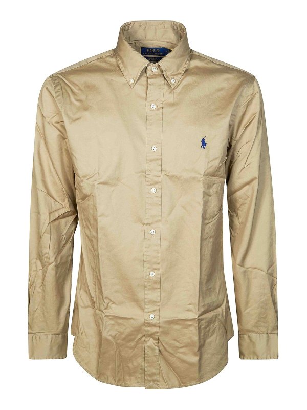 POLO RALPH LAUREN: シャツ - シャツ - ベージュ