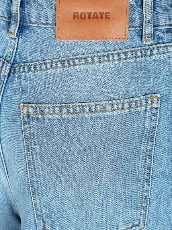 The Best Shops ROTATE Birger Christensen: ベルボトムジーンズ - フレアジーンズ - ブルー