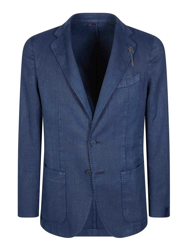 SANTANIELLO: Blazer - Blazer - Blau