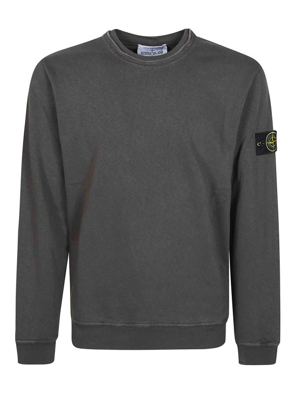 STONE ISLAND: スウェット＆セーター - スウェットシャツ/セーター - グレー