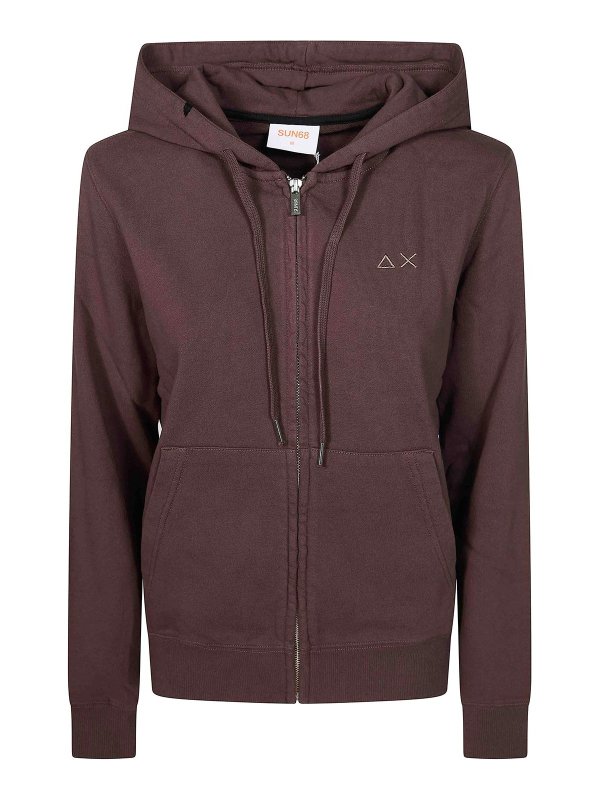 SUN 68: Sweatshirts & Sweaters - Felpa Zip Basic