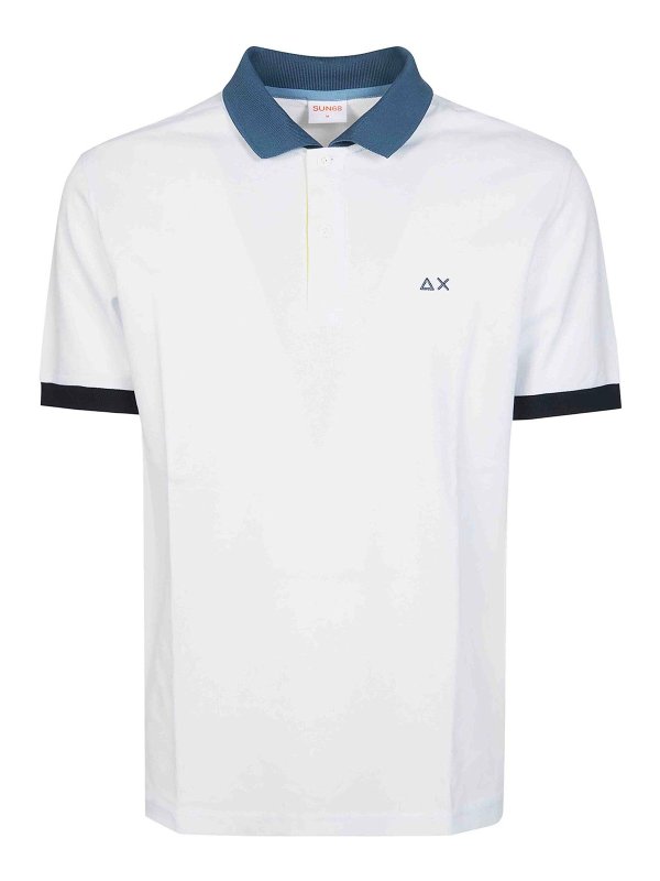 SUN 68: Poloshirts - Poloshirt - Weiß