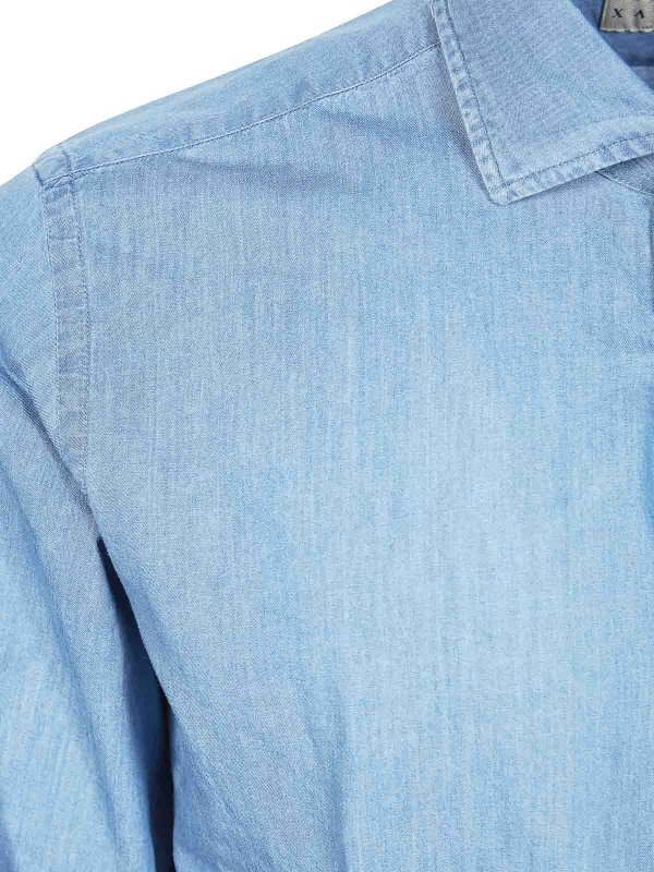 The Best Shops XACUS: camicie - Camicia Denim Chambray