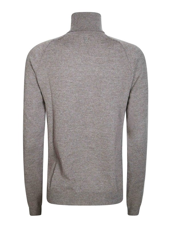 DONDUP: Pull col rond online - Pull Col Rond - Marron