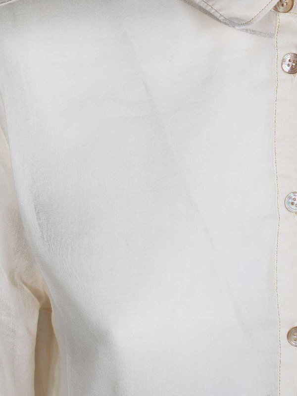 The Best Shops FORTE FORTE: camicie - Camicia Cotone Seta Voile Regular