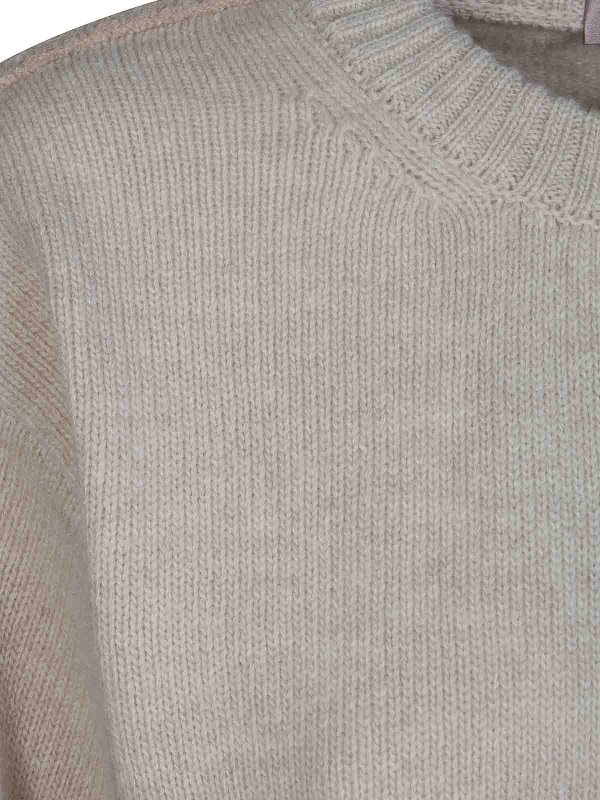 The Best Shops HERNO: Suéteres con cuello pico - Suéter Cuello Redondo - Beis