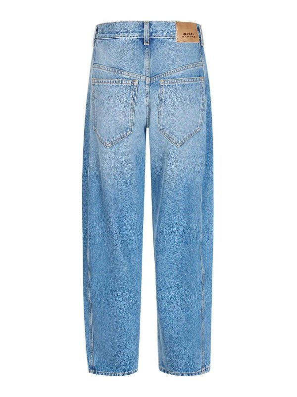 ISABEL MARANT: Jeans Rectos online - Vaqueros Rectos - Azul