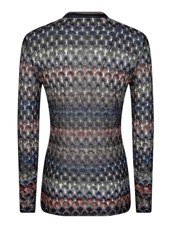 MISSONI: maglia collo a v online - Maglia Scollo V