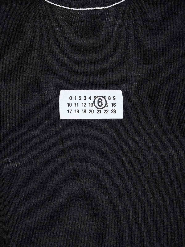 The Best Shops MM6 MAISON MARGIELA: クルーネック - クルーネック - 黒