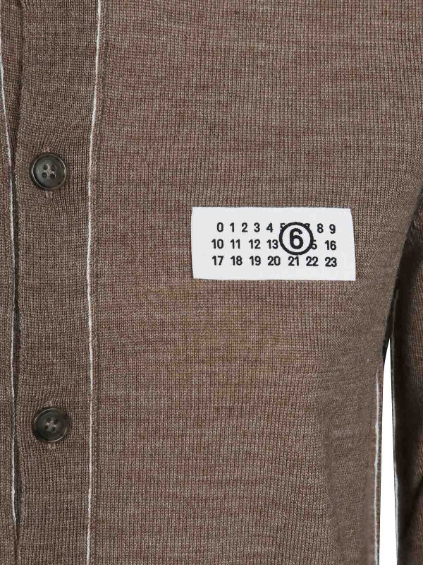 The Best Shops MM6 MAISON MARGIELA: カーディガン - カーディガン - ブラウン