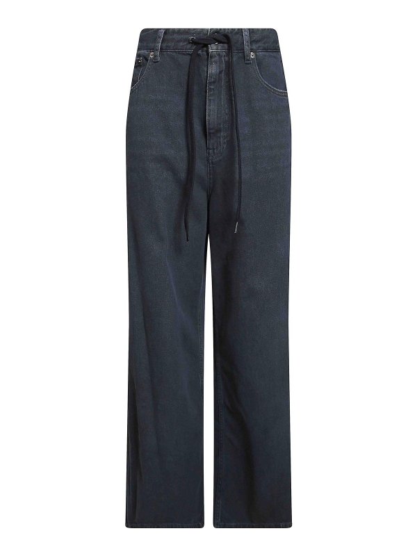 MM6 MAISON MARGIELA: カジュアルトラウザー - カジュアルパンツ - 黒