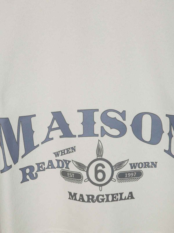 The Best Shops MM6 MAISON MARGIELA: スウェット＆セーター - スウェットシャツ/セーター - 白