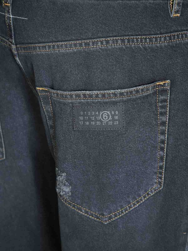 The Best Shops MM6 MAISON MARGIELA: カジュアルトラウザー - カジュアルパンツ - 黒