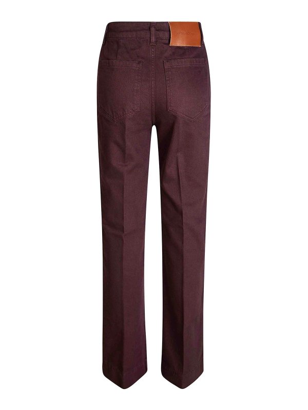 VICTORIA BECKHAM: ストレートジーンズ online - ストレートジーンズ - ダークレッド