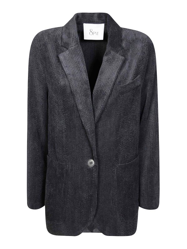 8PM: Vestes de costume - Blazer - Noir