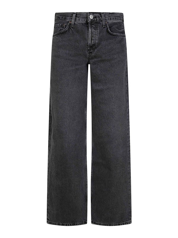 AGOLDE: Jeans Rectos - Vaqueros Rectos - Negro