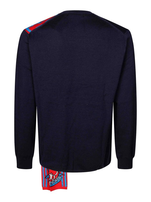 COMME DES GARCONS: Pull col rond online - Pull Col Rond - Bleu
