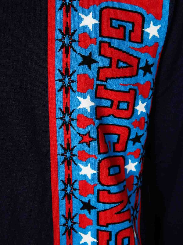 The Best Shops COMME DES GARCONS: Pull col rond - Pull Col Rond - Bleu