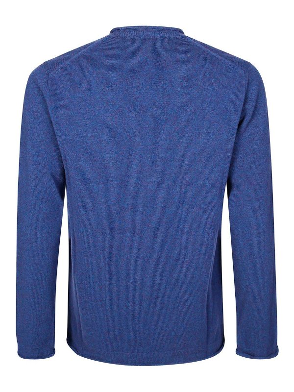 COMME DES GARCONS: Strickpullover mit Rundhalsausschnitt online - Rundhalspullover - Blau
