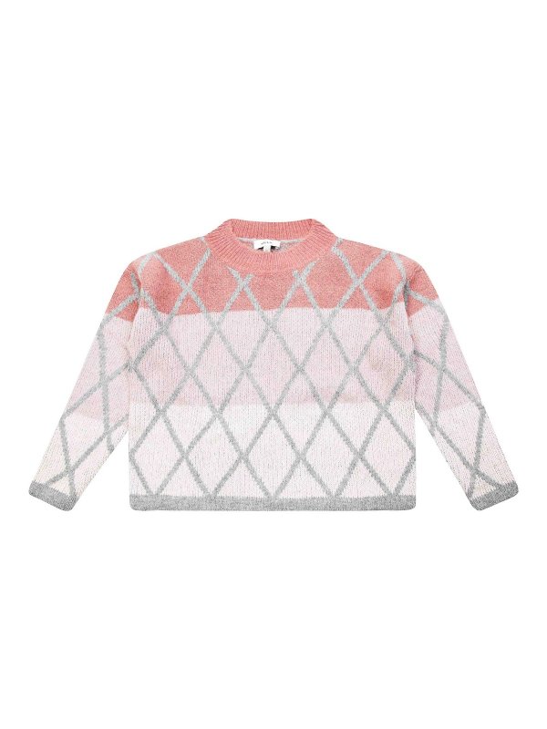 CASABLANCA: Strickpullover mit Rundhalsausschnitt - Rundhalspullover - Rosa