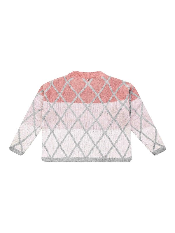 CASABLANCA: Strickpullover mit Rundhalsausschnitt online - Rundhalspullover - Rosa