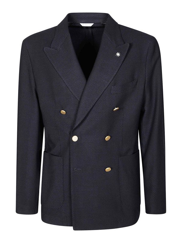 MANUEL RITZ : Vestes de costume - Blazer - Bleu