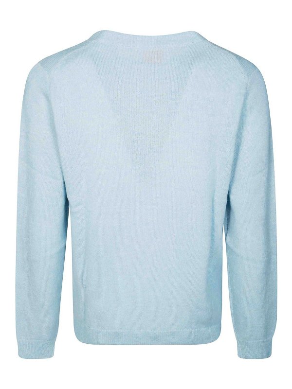 SUN 68: Pull col rond online - Pull Col Rond - Bleu Clair