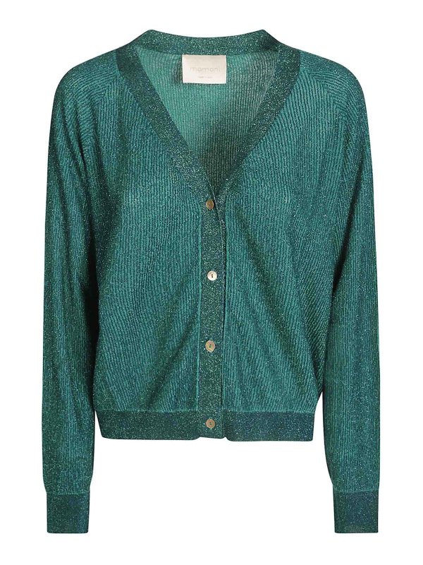 MOMONI: Cardigans - Cardigan - Grün