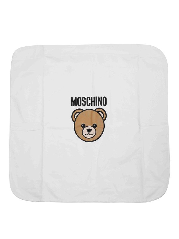 Moschino Kids: ブランケット＆毛布 - スロー/ブランケット - クリーム