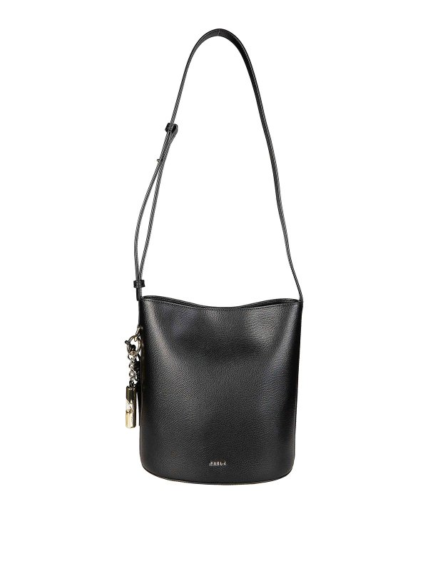 FURLA: バケットバッグ - バケットバッグ - 黒