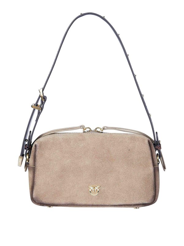 Pinko: shoulder bags - Mini Suede Triptych Top Case