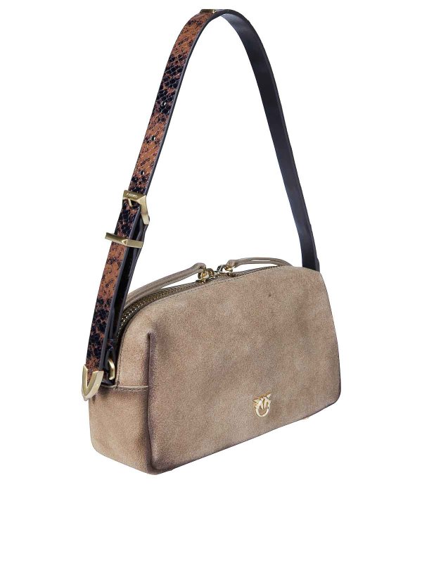 Pinko: shoulder bags online - Mini Suede Triptych Top Case