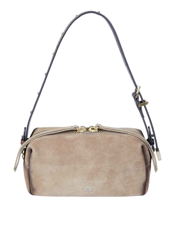 The Best Shops Pinko: shoulder bags - Mini Suede Triptych Top Case